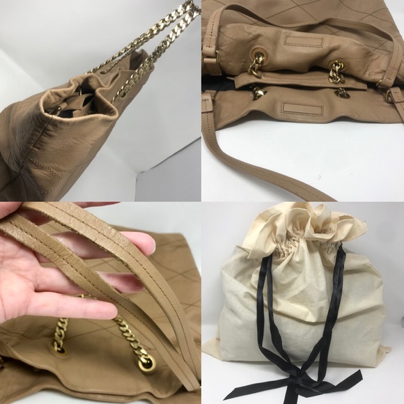 Lanvin Tan Diamond Quilted “Carry Me” Tote - Picture 4 of 9